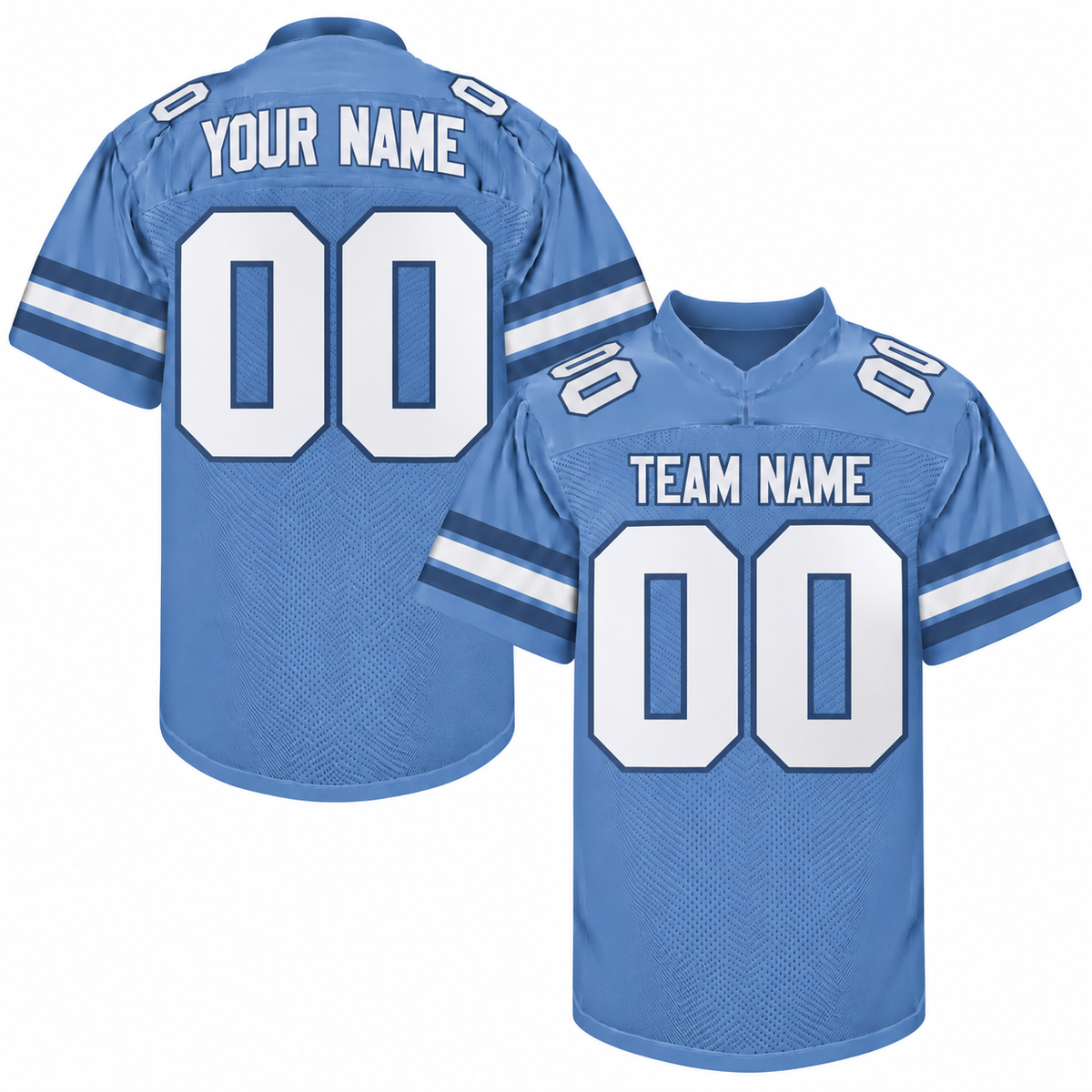 Custom Football Jersey with Name & Number – Blue Navy White