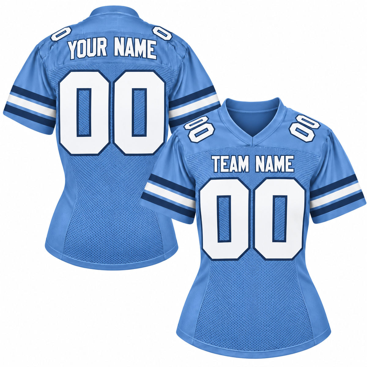 Custom Football Jersey with Name & Number – Blue Navy White