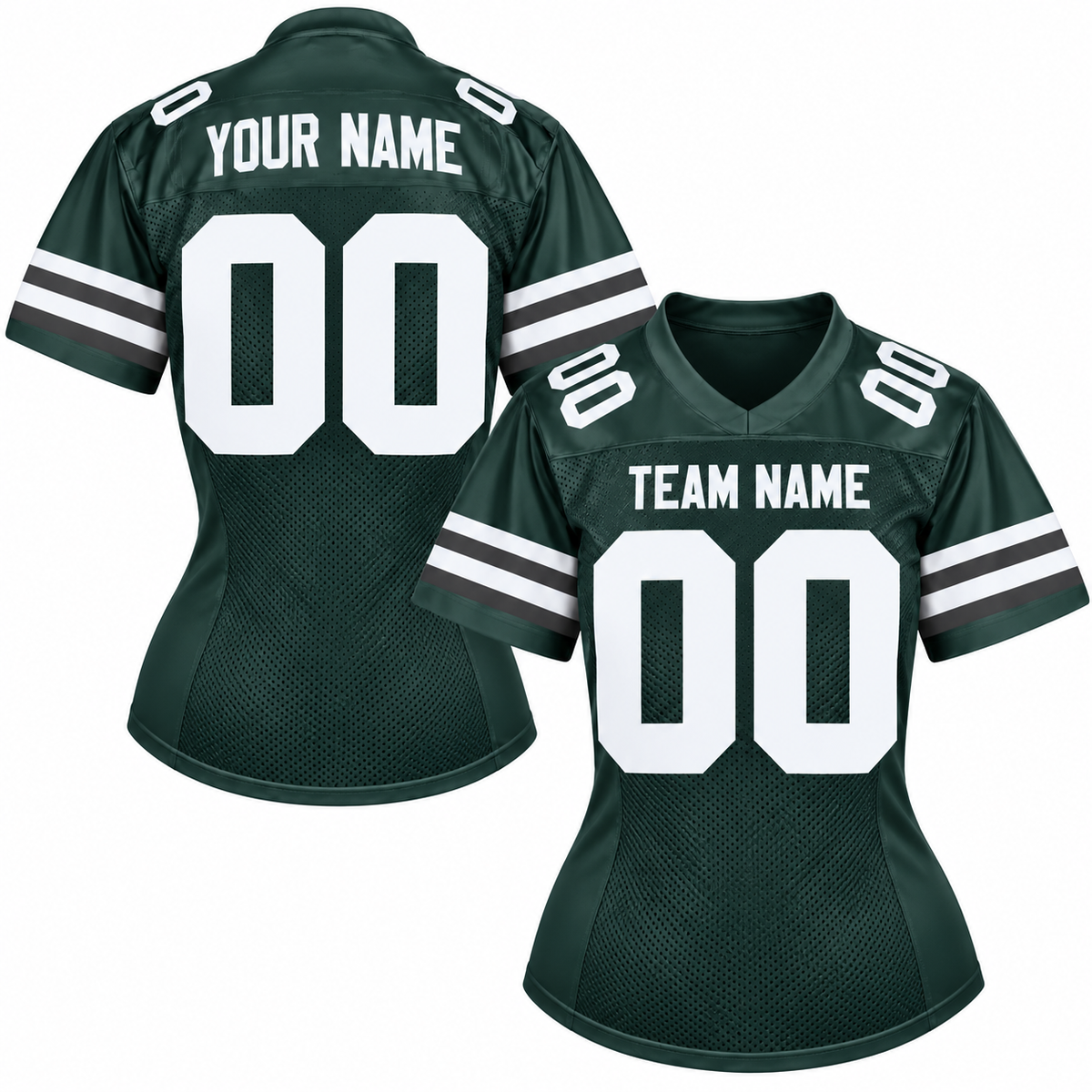 Custom Football Jersey with Name & Number – Green White